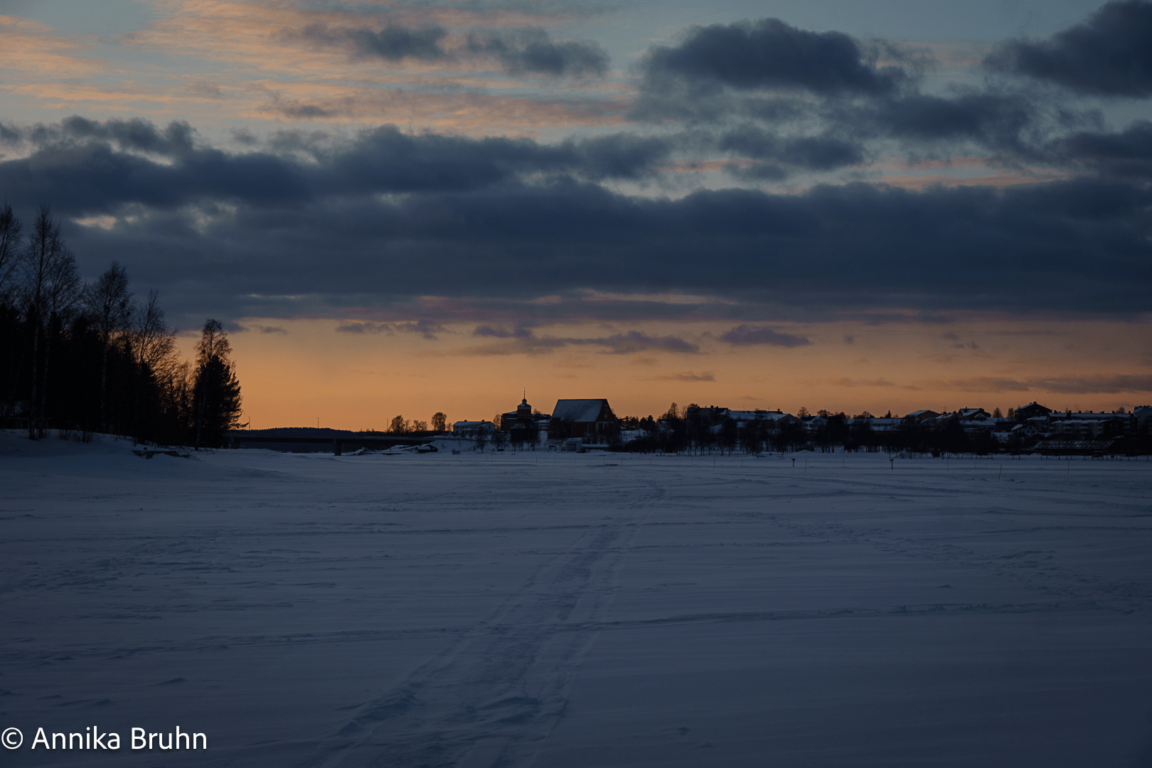 Kalix in der Abendstimmung